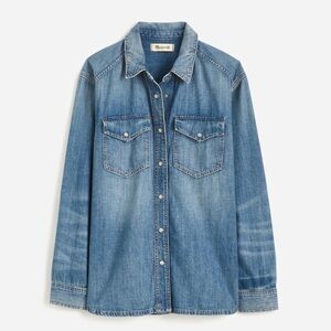 Madewell perfect western denim shirt